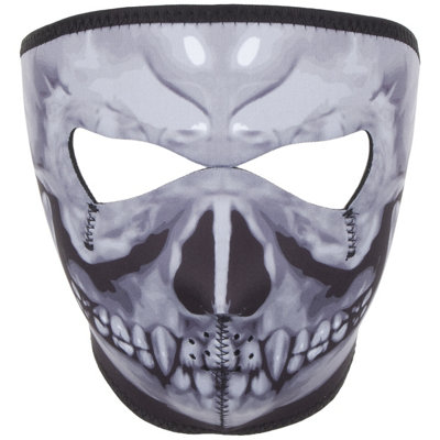 Viper Full Face Mask Skull Grey