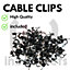 Virgin Media Extension Cable Lead Kit For Tv Broadband Tivo Superhub With Clips Black 5 Metres