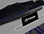 Virtuoso PRO VX01 Gaming Computer Desk in White and Blue