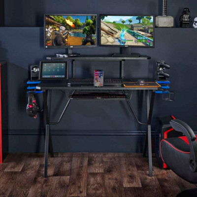 Virtuoso Ultimate Gaming Desk in Black