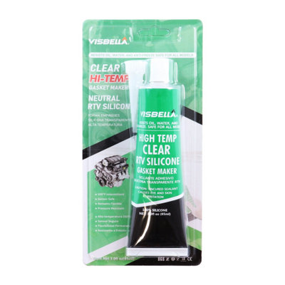 Visbella Clear Colour RTV Silicone Gasket Maker 260C/500F (85g, V354)