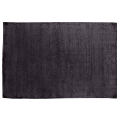 Viscose Area Rug 140 x 200 cm Dark Grey GESI II