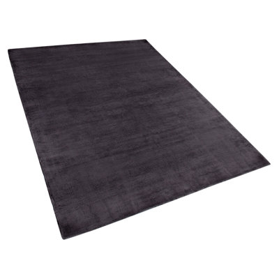 Viscose Area Rug 140 x 200 cm Dark Grey GESI II