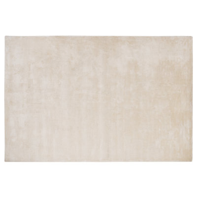 Viscose Area Rug 140 x 200 cm Light Beige GESI II