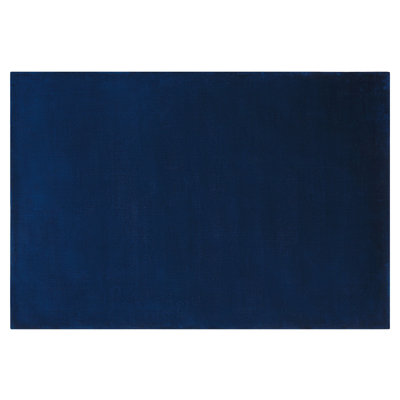 Viscose Area Rug 140 x 200 cm Navy Blue GESI II