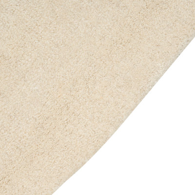 Viscose Area Rug 160 x 160 cm Beige GORANO