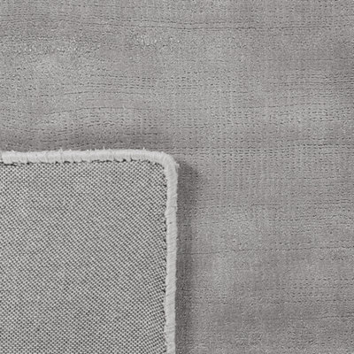 Viscose Area Rug 200 x 200 cm Light Grey GESI II
