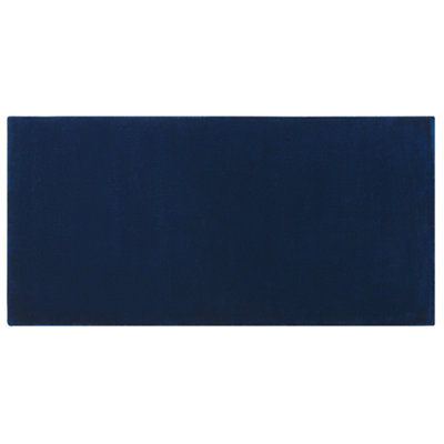 Viscose Area Rug 80 x 150 cm Navy Blue GESI II