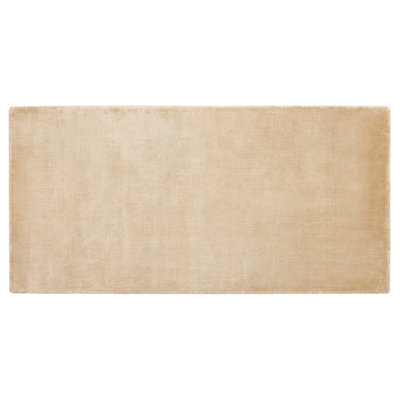 Viscose Area Rug 80 x 150 cm Sand Beige GESI II