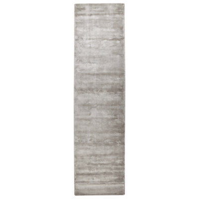 Viscose Area Rug 80 x 300 cm Light Grey GESI II