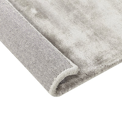 Viscose Area Rug 80 x 300 cm Light Grey GESI II - 5