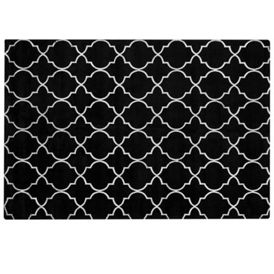 Viscose Rug 140 x 200 cm Black YELKI