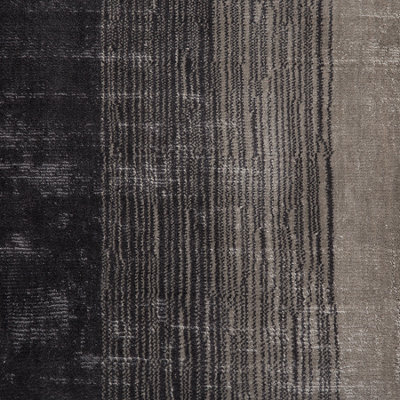 Viscose Rug 200 x 200 cm Grey and Black ERCIS