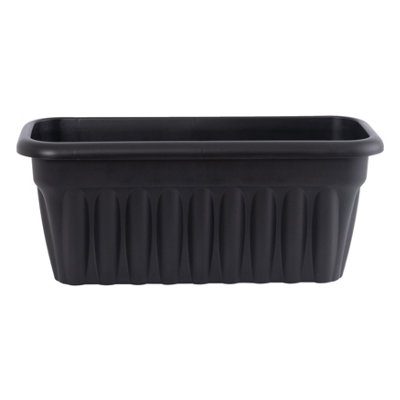 Vista 60cm Rectangular Trough Pack 2 Slate/Black