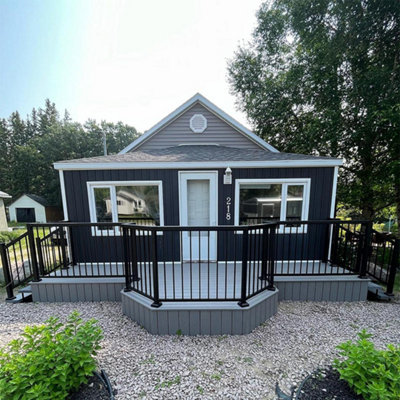 TMEE 44"Metal Staircase Baluster With Screws Deck Spindles And Stairs Railing For Outdoor Stair Deck Porchhollow 15 Packs Teew1027