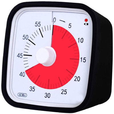 Visual Countdown Timer with Protective Case for Work, Study and Cooking