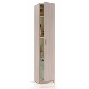 VITA 1 Door Utility Storage Cupboard in Light Oak