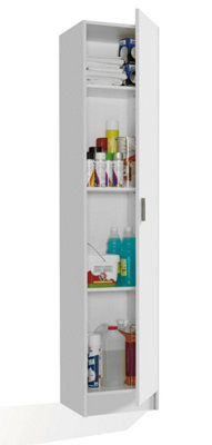 VITA 1 Door Utility Storage Cupboard in Matt White