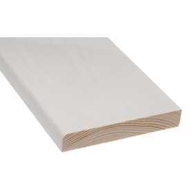 VITA Pine Softwood Skirting & Architrave 120mm x 19mm x 2400mm - Primed (5 PACK)