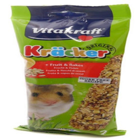 Vitakraft Kräcker Hamster Fruit-flakes 2 Pack (Pack of 5)