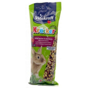 Vitakraft Kräcker Rabbit Berries & Elderberry Stick 2pk (Pack of 5)