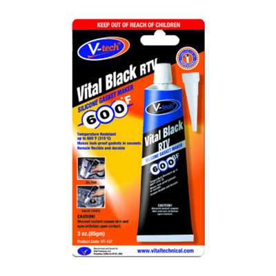 Vital Black RTV Gasket 85g Tube