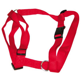 Vital Pet Products Adjustable Nylon Dog Harness Red (25mm x 70-90cm)