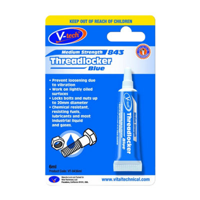 Vital Thread Locker Blue Medium 6ml