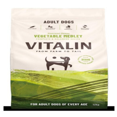 Vitalin Veg Medley Adult Dry Dog Food 12kg