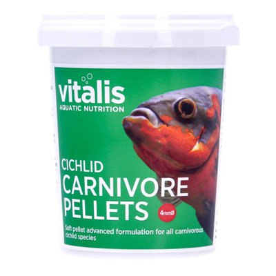 Fresh Look at Vitalis Cichlid Carnivore Pellets Fish Food 4Mm 300G