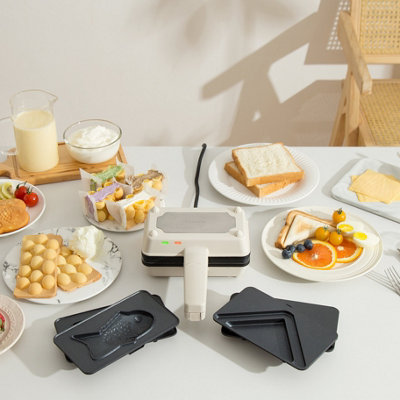 Vitantonio Egg Waffle Sandwich Maker Ivory VEH-10A