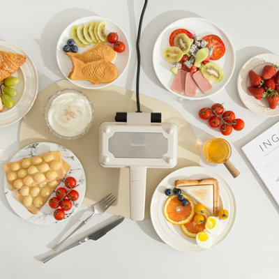 Vitantonio Egg Waffle Sandwich Maker Ivory VEH-10A
