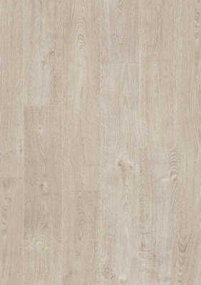 VitaS Frozen Oak STY00177 Beige Modern Wood Effect 8mm Thick Laminate Flooring For Bedroom, Dining Room 2.179 m²Per Pack