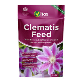 Vitax Clematis Feed 0.9kg - Pelleted fertiliser to support growth and flowering