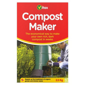 Vitax Compost Maker 2.5kg  - Econimical way to make Rich, Dark Compost