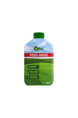 Vitax Feed & Weed 200m2 - combined lawn feed and selective weedkiller