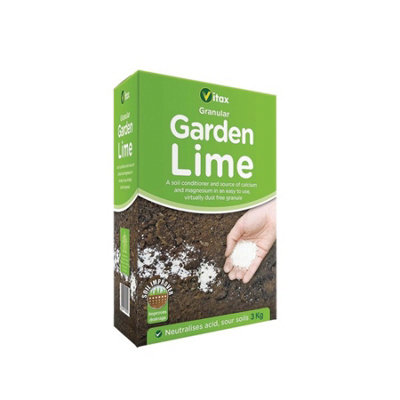 Vitax Garden Lime 3Kg Granular Soil Conditioner for pH Balance
