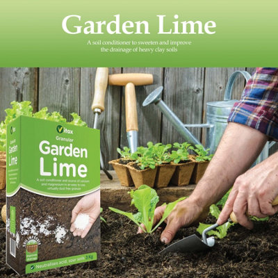 Vitax Garden Lime 3Kg Granular Soil Conditioner for pH Balance