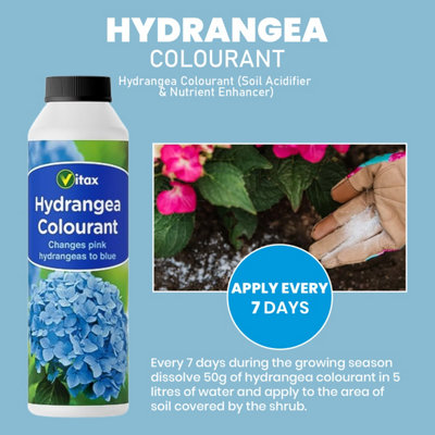 Vitax Hydrangea Colourant 250g Pack of 2 Changes Pink Hydrangeas