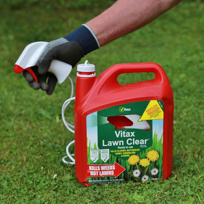 Vitax Lawn Clear Weed Killer Fast Acting Powerful Weedkiller Trigger Spray 4Ltr