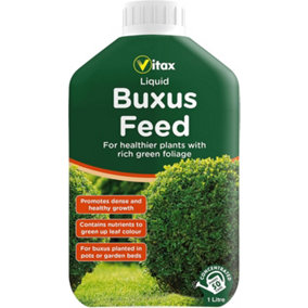 Vitax Liquid Buxus Feed Fertiliser For Sturdy Plant Growth Concentrated 1ltr