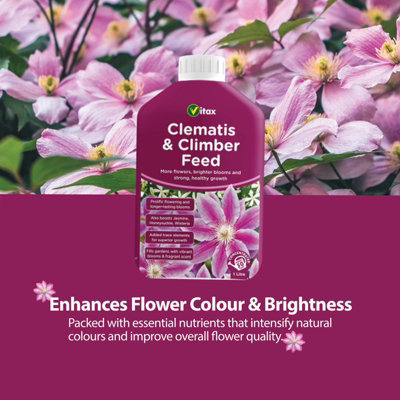 Vitax Liquid Clematis & Climbing Plant Feed 1L Fast-Acting