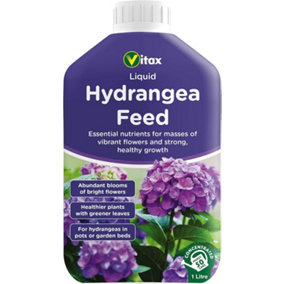 Vitax Liquid Hydrangea Feed Plant Fertiliser Improves Plant Health Growth 1L
