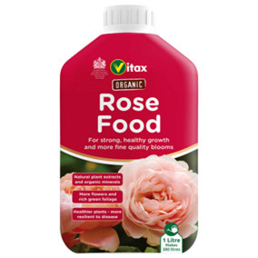 Vitax Organic Liquid Rose Food For Healthier Growth & Bright Blooms 1L