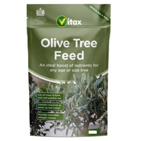 Vitax Organic Olive Tree Fertiliser Plant Feed Boosts fruiting Reseal Pouch 900g