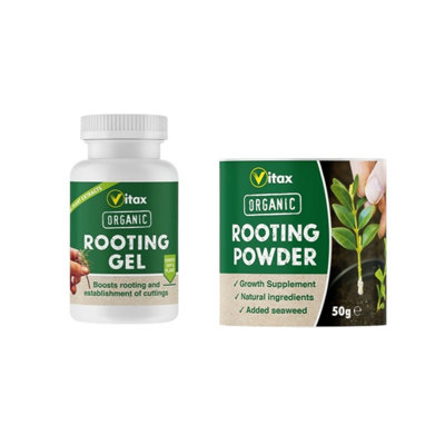 Vitax Organic Rooting Powder 50g & Gel 150ml Kit Natural Root Growth ...