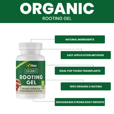 Vitax Organic Rooting Powder 50g & Gel 150ml Kit Natural Root Growth ...