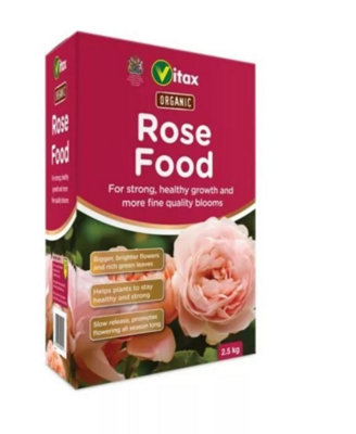 Vitax Organic Rose Food, Specially Tailored Nutrient Mix, Slow Release, 100% Organic, For Healthy Leaves And Bigger Blooms 900g