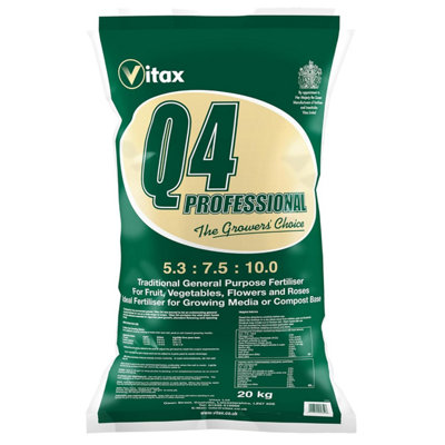 Vitax Q4 Fertiliser 20kg Professional Grade All Purpose Feed for