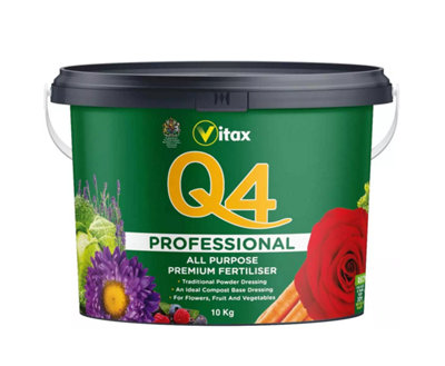 Vitax Q4 Professional All Purpose Premium Plant Food Fertilizer Flower Fruit Veg 10kg